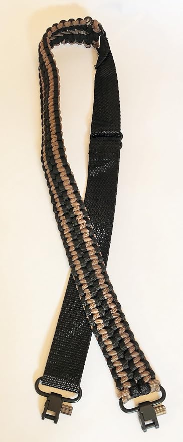 Extra Wide Gun Sling Paracord 550 Adjustable w/Swivels - Image 2