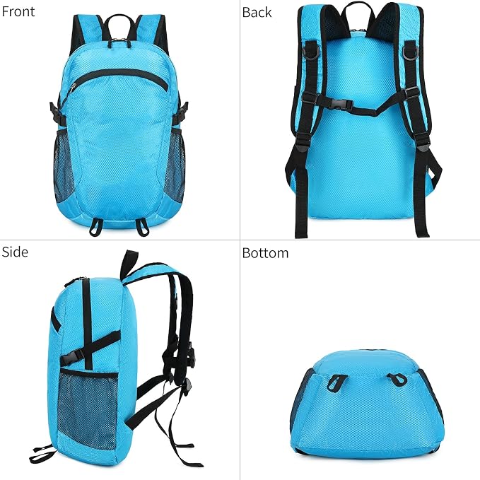 Small Hiking Backpack 15L Travel Lightweight Hiking Packable Daypack - Image 8