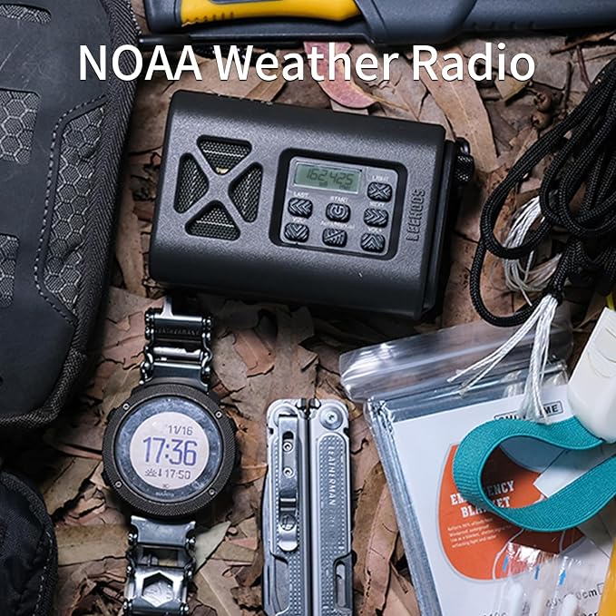【2025 Newest】 Emergency Crank Weather Radio, NOAA/AM/FM Portable Solar Radio - Image 3