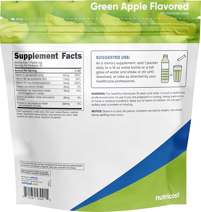 Nutricost Electrolytes Complex, 40 Stickpacks - Image 5