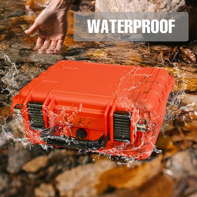 Jack Boss 14x 11.5x 6.5 Inch Hard Case, Portable Weather Waterproof Protective - Image 4