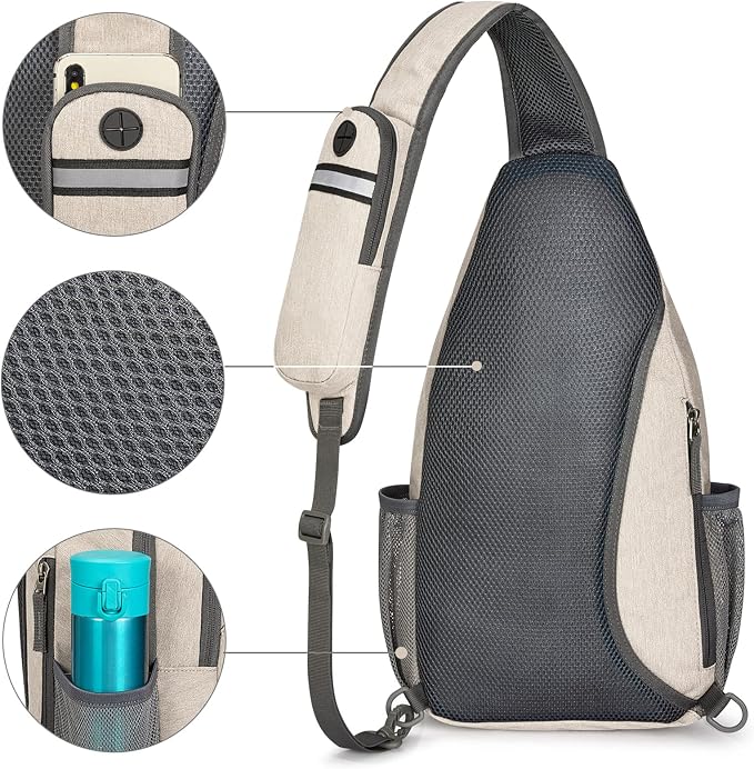 G4Free Sling Bag RFID Blocking Sling Backpack Crossbody Chest Bag Daypack - Image 4