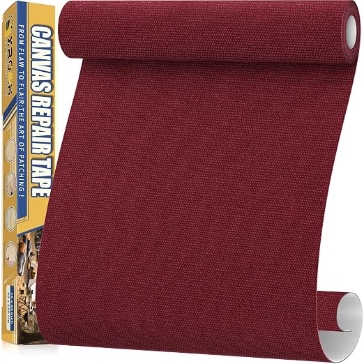 Canvas Repair Tape, 16 x 63 Inch Waterproof Heavy Duty Fabric Tape by ProfessionalFurnitureRepair