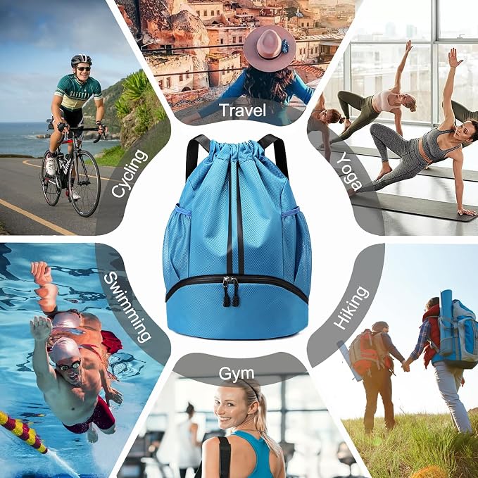 Hoedia Sports Drawstring Backpack - Image 9