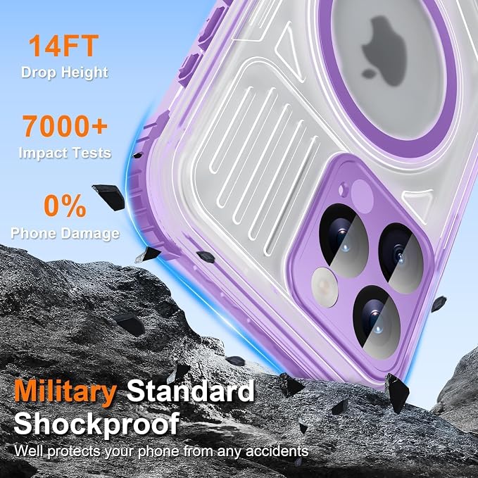WIFORT for iPhone 16 Pro Max Waterproof Case, Fit for Magsafe Full Body - Image 9