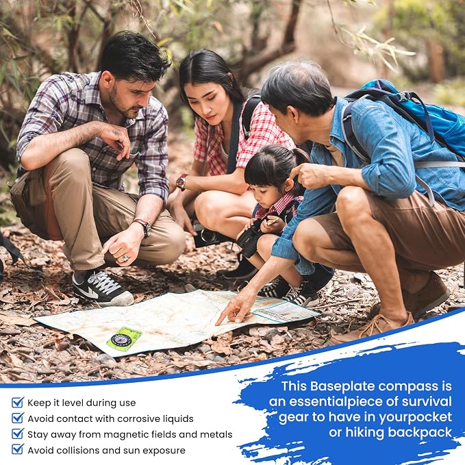 Orienteering Compass, Hiking Survival Compas, Compasses Kids - Image 5