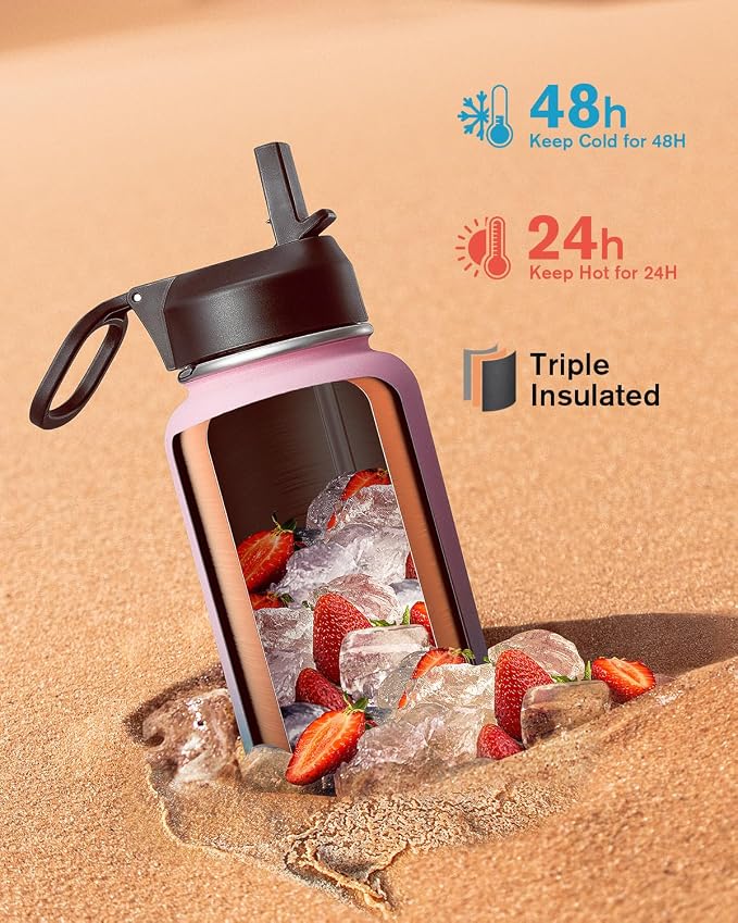 40 oz Insulated Water Bottle - Image 2