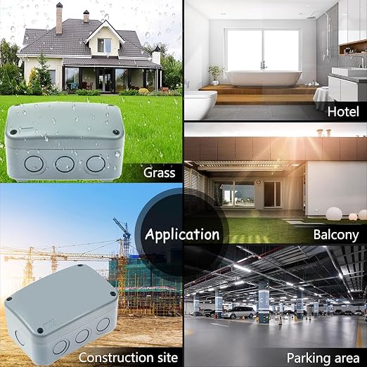 NineLeaf Outdoor Junction Box, IP66 Weatherproof Electrical Project Boxes - Image 5