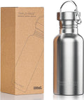 TRIPLE TREE 17 OZ Uninsulated Single Walled Stainless Steel Sports Water Bottle by TRIPLETREE