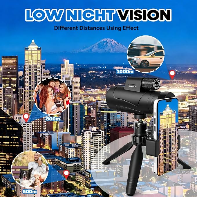 Asacam® 80x100 Monocular Telescope High Powered - Image 6