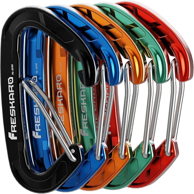 FresKaro 15kN-3372lbs Heavy Duty Wiregate Carabiners, Reliable Time-Tested - Image 9