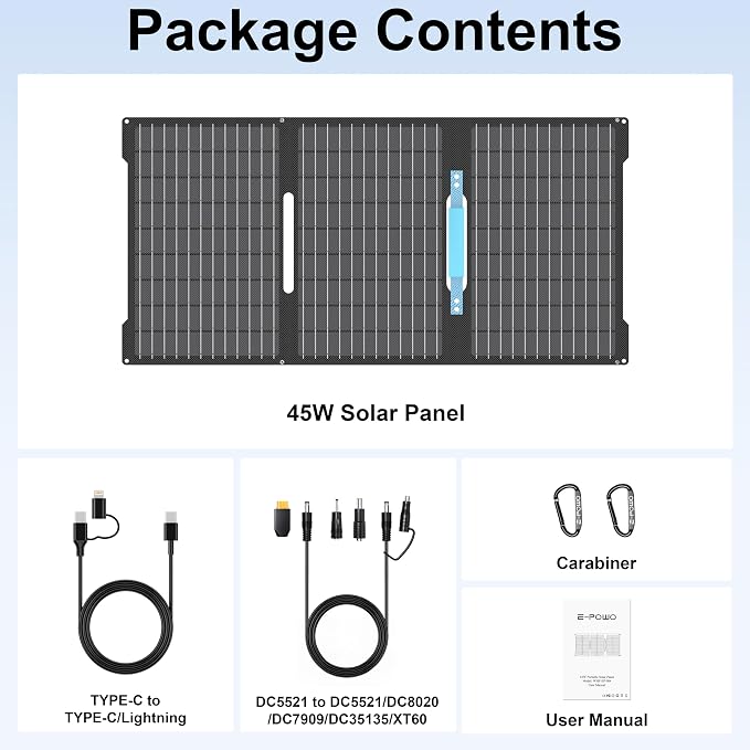45W Portable Solar Panels Chargers - Image 8