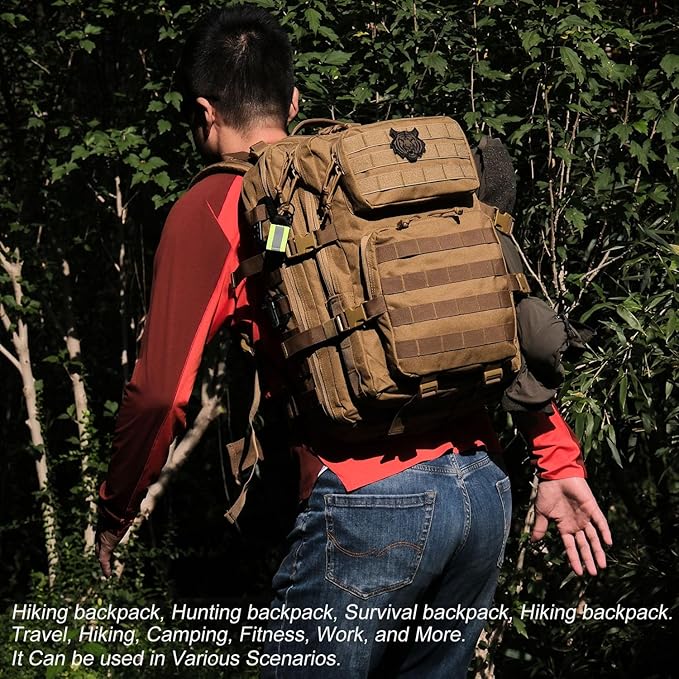 45L Tactical Backpack for Men Women, Military Assault Pack - Image 7