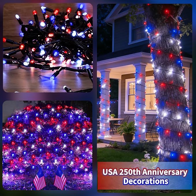 2 Pack 480 LED Solar String Lights - Image 7