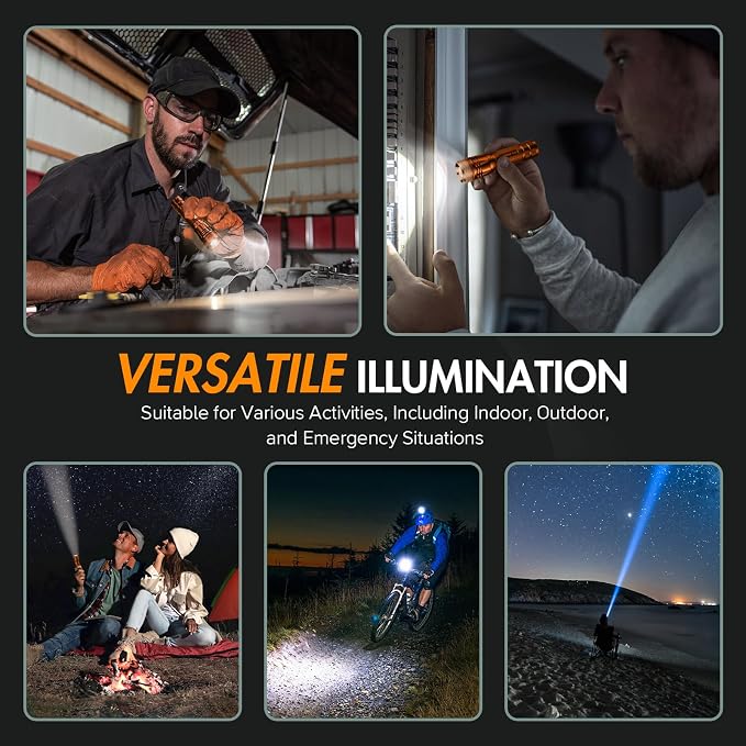 WdtPro Rechargeable Flashlights High Lumens, 1 Pack 10H Long Lasting Super - Image 7