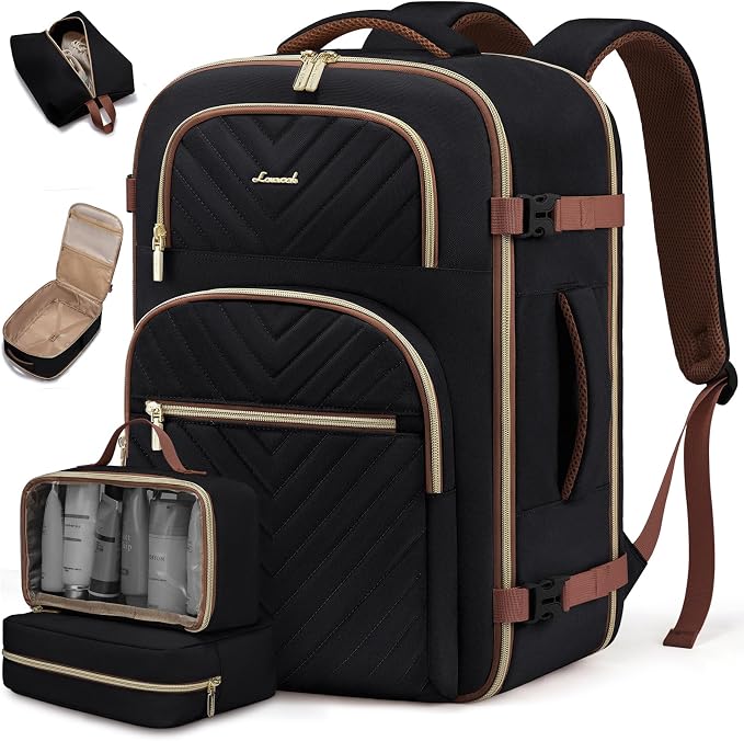 LOVEVOOK Travel Backpack Carry on Flight Approved 50L, Waterproof TSA Travel by LOVEVOOK