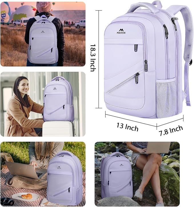 MATEIN Large 17 Inch Laptop Backpack - Image 6