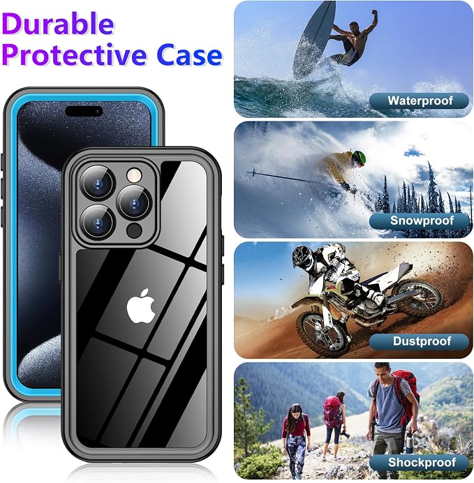 Red2Fire 2025 New for iPhone 15 Pro Case Waterproof, Phone Case for iPhone 15 - Image 5
