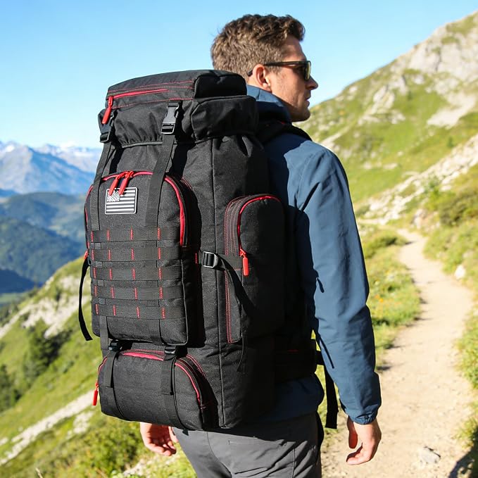 Hiking Backpack for Men 70L/100L Camping Backpack Military Rucksack Molle 3 - Image 8