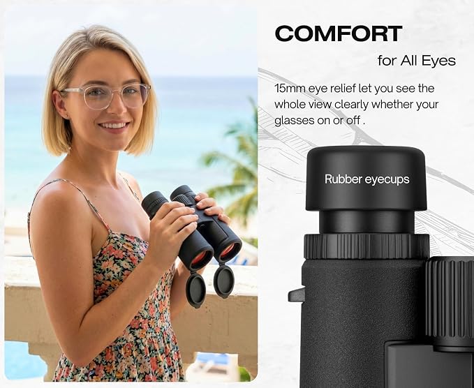 Hontry 10x42 Binoculars with IPX7 Waterproof Protection - Image 5