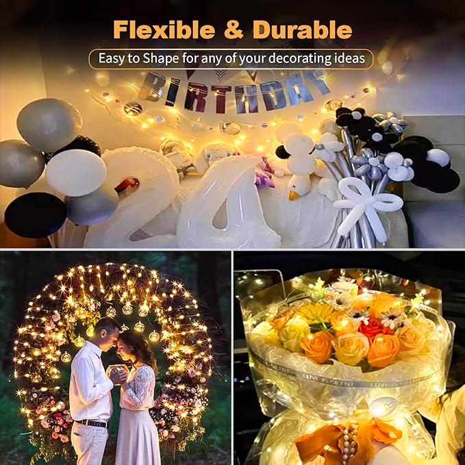 30 Pack LED Fairy Lights Battery Operated, 7FT 20 LED Waterproof Mini Twinkle - Image 5