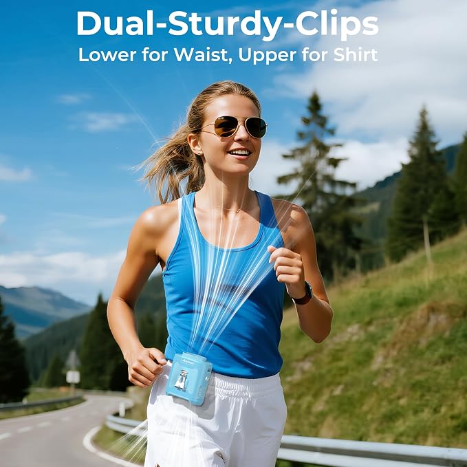 AMACOOL Portable Waist Fan Clip On, Father's Day Gifts - Image 6