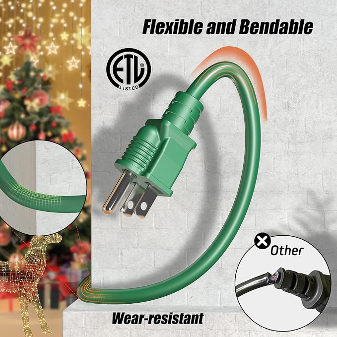 Eversimpleinc 50FT Outdoor Extension Cord - Image 6