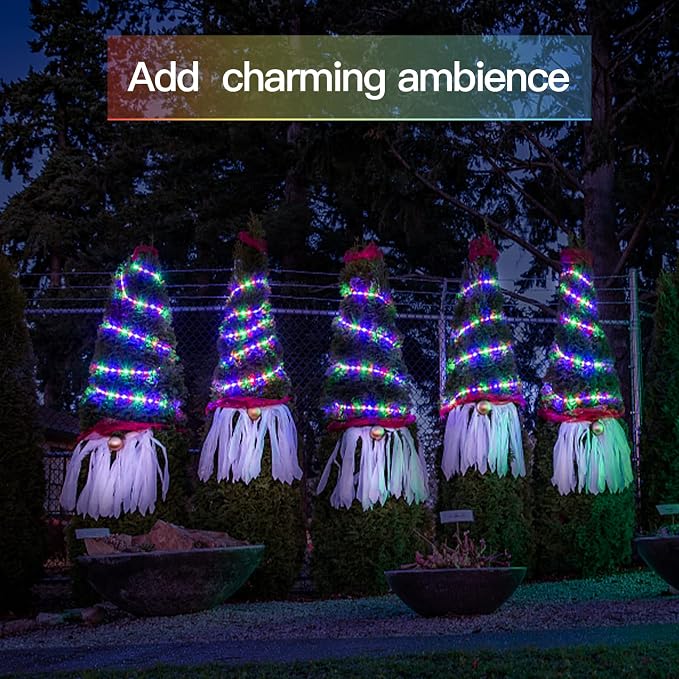 suddus 33ft 100 LED Outdoor String Lights, Led Twinkle Lights - Image 4