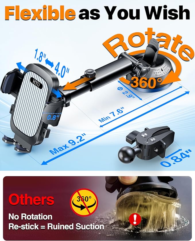 HTU 2026 Ultimate Best【True Military-Grade & Safety Cert】Car Phone - Image 4