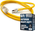 6 ft Short Outdoor Extension Cord Waterproof by WattsWire