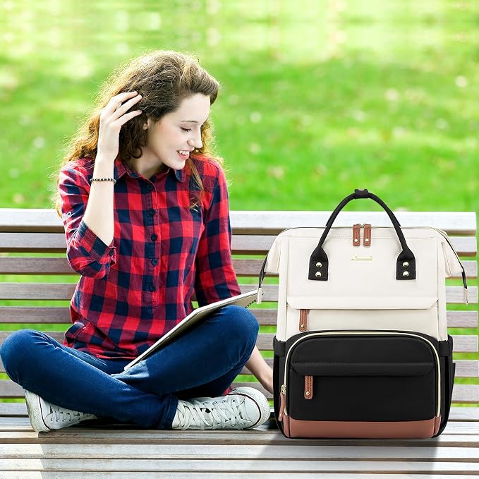 LOVEVOOK Laptop Backpack for Women, 15.6 Inch Work Business Backpacks Purse - Image 7