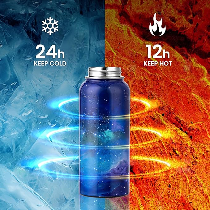 RAYMYLO Insulated Water Bottle 32 oz, Triple Wall Vacuum Stainless Steel - Image 3