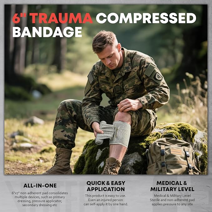 144 Pcs Advanced Trauma First Aid Kit - Image 4