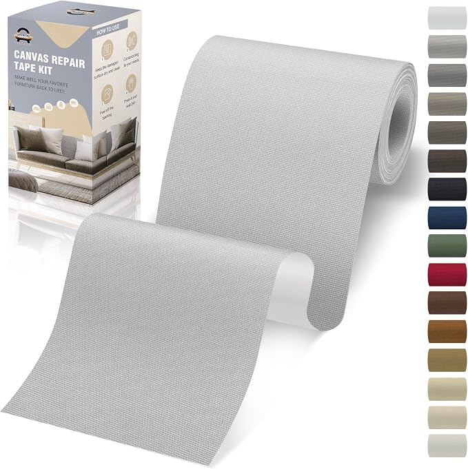 OAZ 4 x 79 inch Canvas Repair Patches Fabric Patch Self-Adhesive Canvas Repair by OAZ