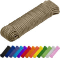 TECEUM Rope – 90 Feet x 3/8 Inch – Coyote Brown – Strong All-Purpose Utility by TECEUM