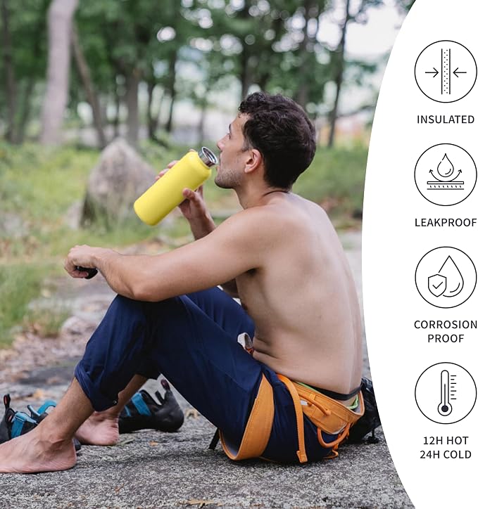 Bambaw 12 oz Metal Water Bottle Insulated - Image 3
