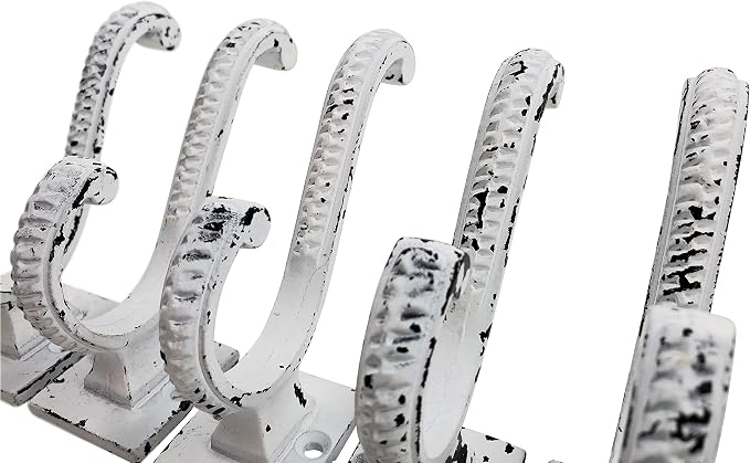 Claimed Corner Iron Scroll Coat Hooks - Image 5