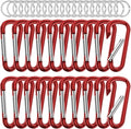 sprookber 2.28" Small Carabiner Clip Keychain, D Ring Caribeaner Clip, Key Clip by Sprookber