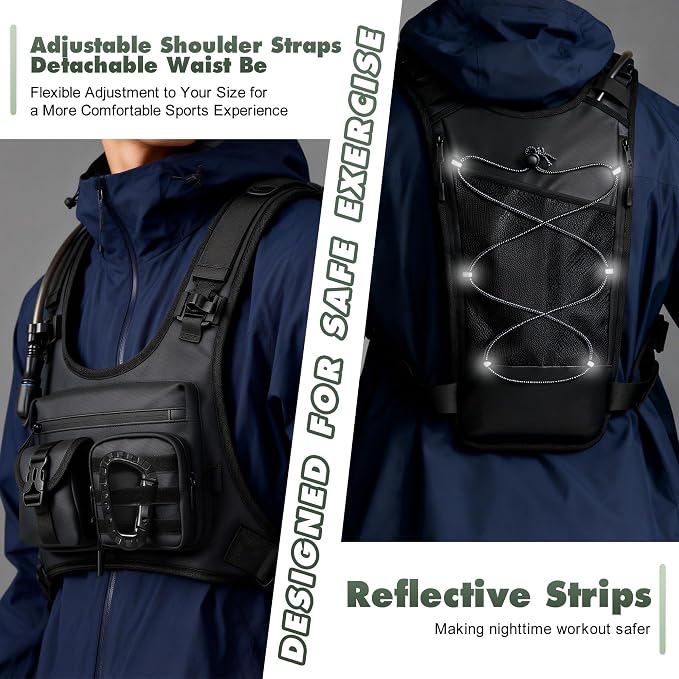 Hydration Running Vest Backpack - Image 5