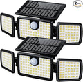 MIHANI Solar Flood Lights Outdoor, 2500LM Motion Sensor Security Lights by MIHANI