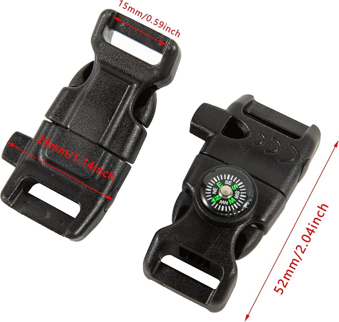 10 PCS Emergency Whistle Buckle come - Image 2