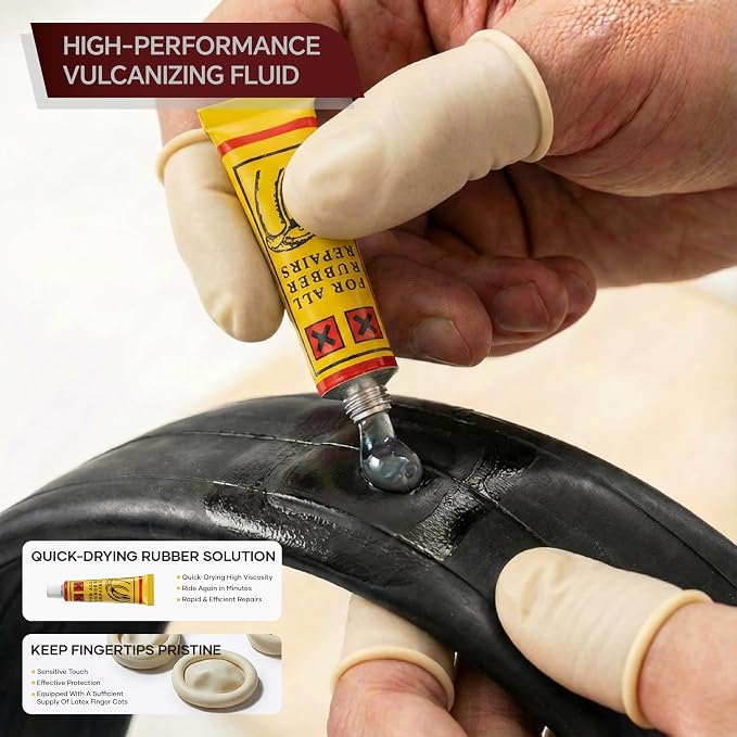 60Pics Bike Tire Repair Kit, Bicycle Inner Tube Patch Kit - Image 5
