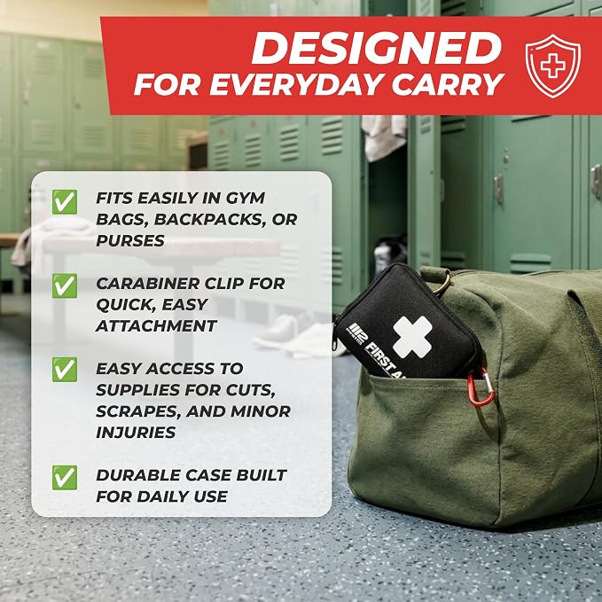 M2 BASICS Compact First Aid Kit, 150 Pieces, Portable Emergency Kit - Image 6