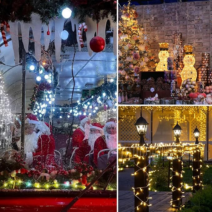 Warm White to Cool White Color Changing 300 LED 115FT Christmas String Lights - Image 2