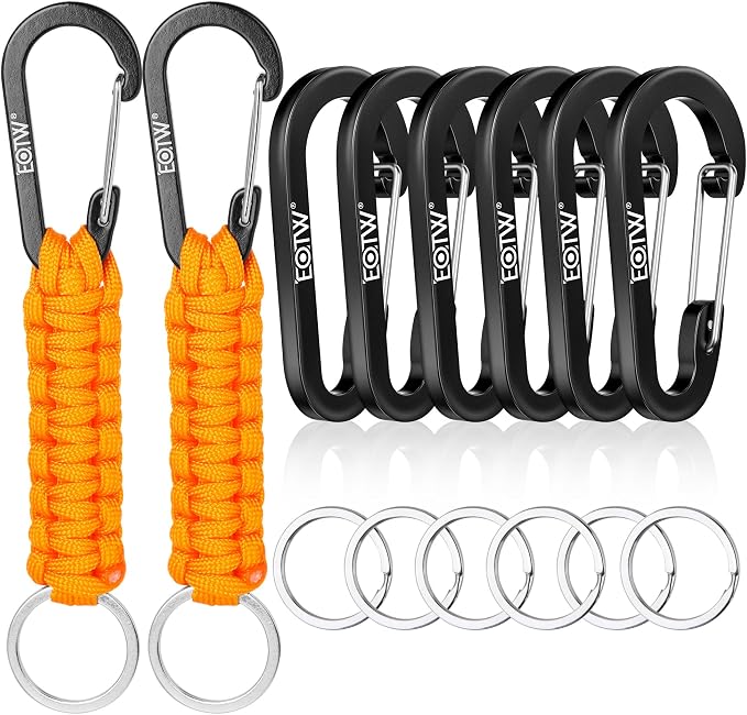 EOTW Paracord Keychain for Men Women Paracord Carabiner Backpack Keychain by EOTW