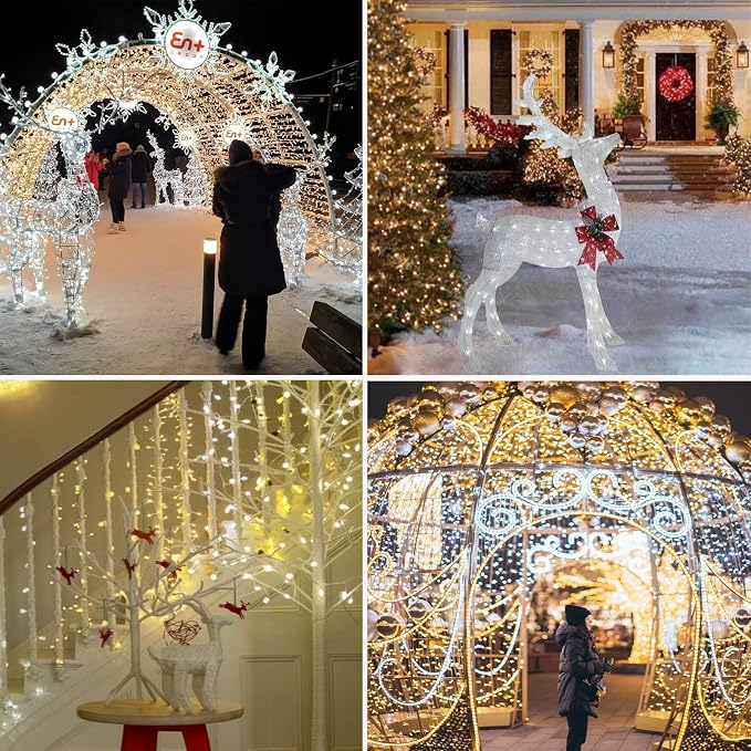 Warm White to Cool White Color Changing 300 LED 115FT Christmas String Lights - Image 4