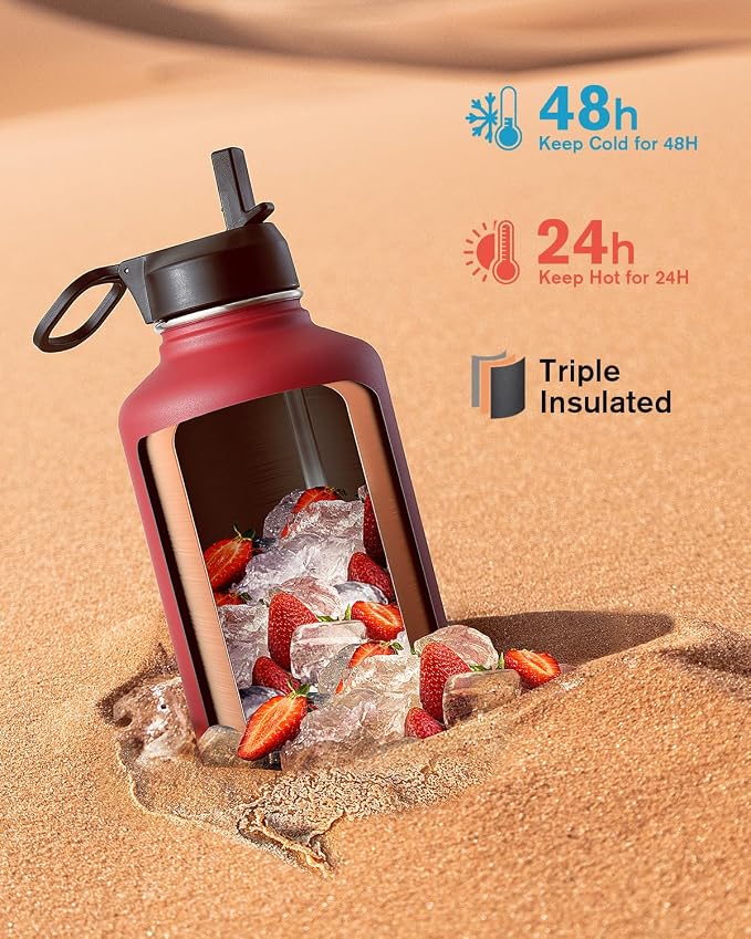 Coolflask Half Gallon Water Bottle Insulated - Image 2
