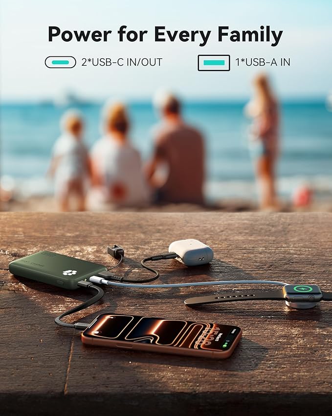 INIU Portable Charger, Ultra Slim 10000mAh 45W PD Power Bank, Fast Charging - Image 6