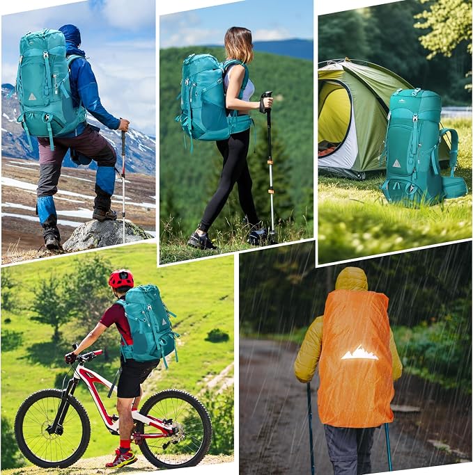 IGOLUMON 60L Hiking Backpack Waterproof Camping Backpack - Image 7