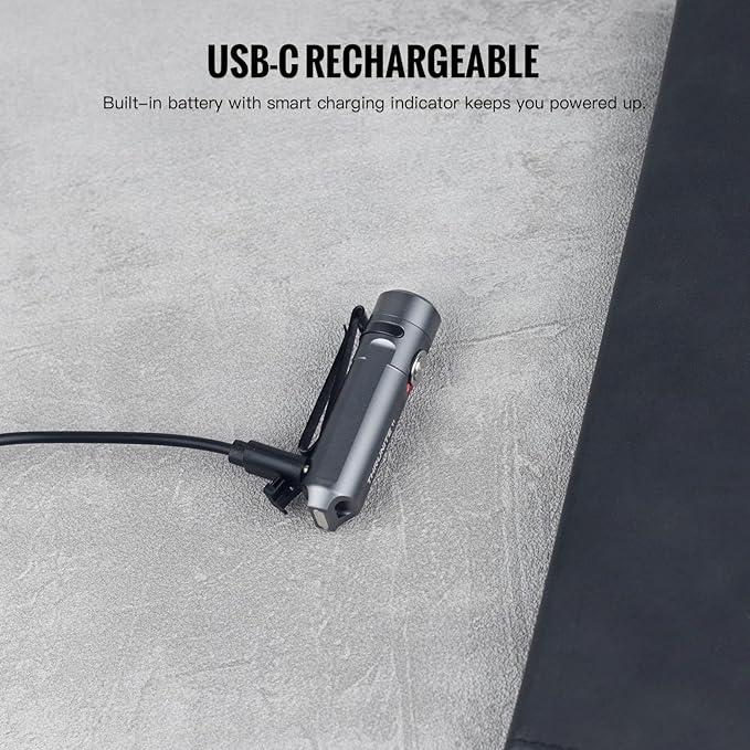 ThruNite Ti Mini Keychain Flashlight, USB-C Rechargeable EDC Pocket Light - Image 2